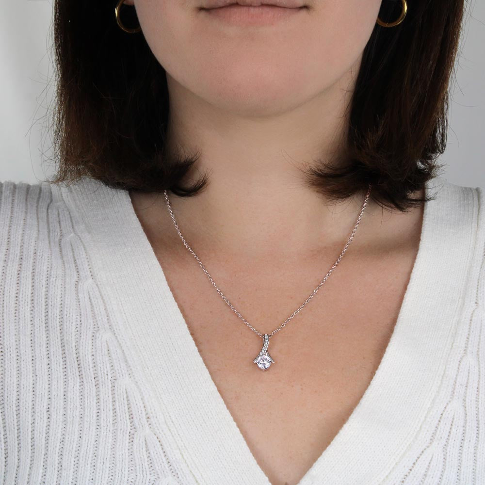 Collier coffret cadeau "À ma fille, je ne suis pas la maman parfaite"