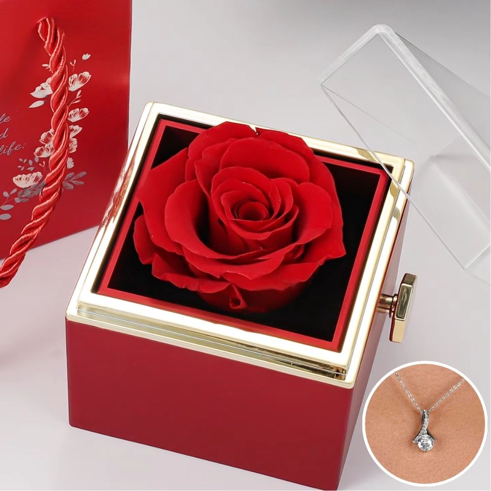 Coffret Rotatif Rose Eternelle