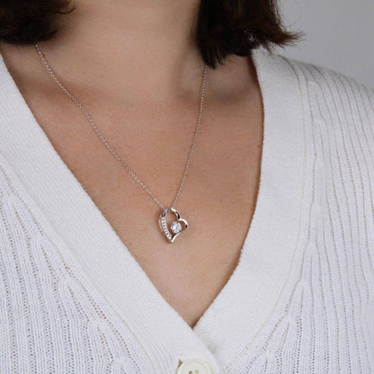 Collier avec un message d'amour "À ma maman chérie"