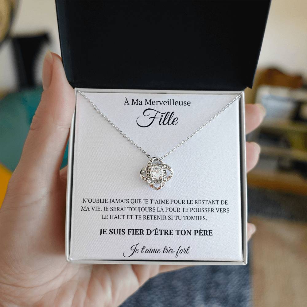 Collier coffret cadeau "À Ma Merveilleuse fille"